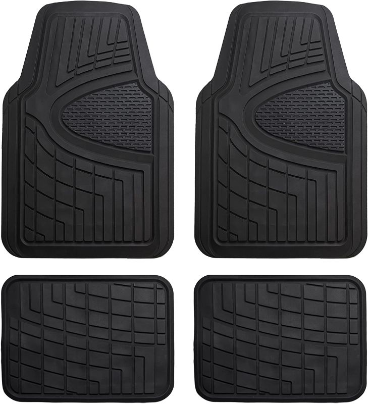Photo 1 of (STOCK PHOTO FOR SAMPLE ONLY) - FH Group Automotive Floor Mats - Heavy-Duty Rubber Floor Mats