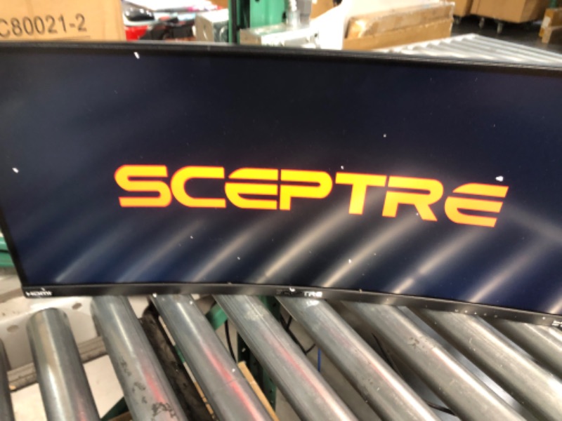 Photo 7 of Sceptre 30-inch Curved Gaming Monitor 21:9 2560x1080 Ultra Wide Ultra Slim HDMI DisplayPort up to 200Hz Build-in Speakers, Metal Black (C305B-200UN1)