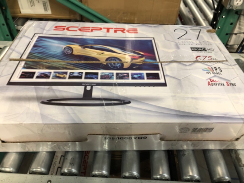 Photo 1 of Sceptre IPS 27 Inch 2K 2560 x 1440p QHD 75Hz DisplayPort HDMI 99% sRGB Build-in Speakers Machine Black (E275W-QPT) Monitor