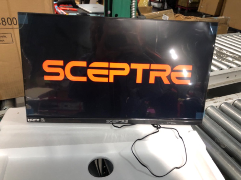 Photo 2 of Sceptre E225W-19203RTA 22 Inch LED Ultra Thin 75 hz 5 ms Adaptive Sync Compatible 2x HDMI VGA Computer Monitor with Built In Speakers, Black