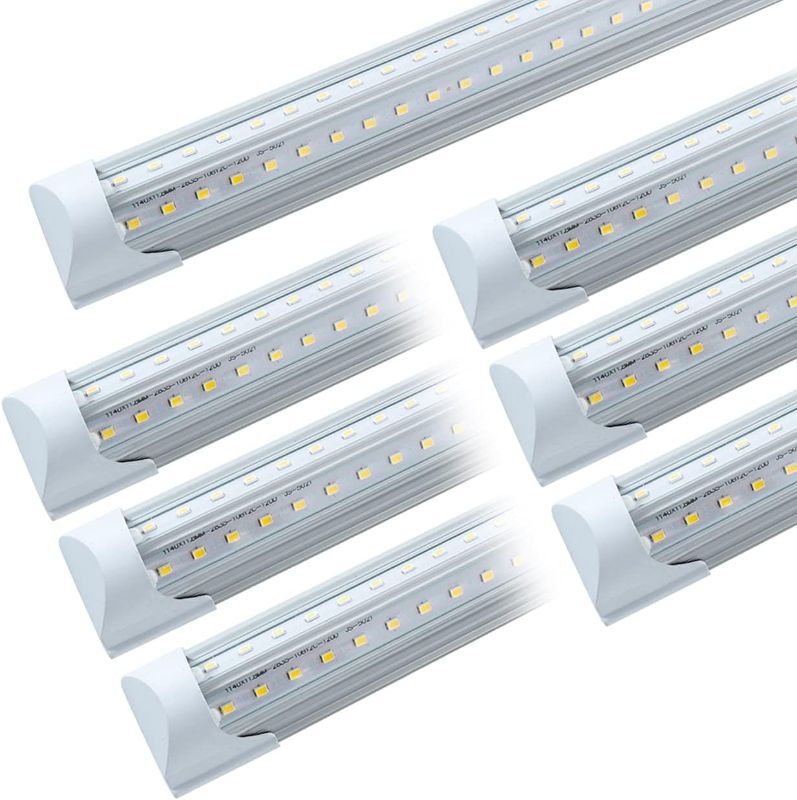 Photo 1 of 6 Pack T8 Led 4FT 40W Integrated V Shaped Tube Light