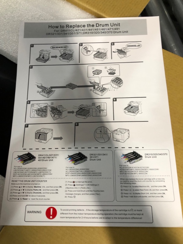 Photo 3 of DR431CL Drum Unit Replacement Compatible with Brother Printer