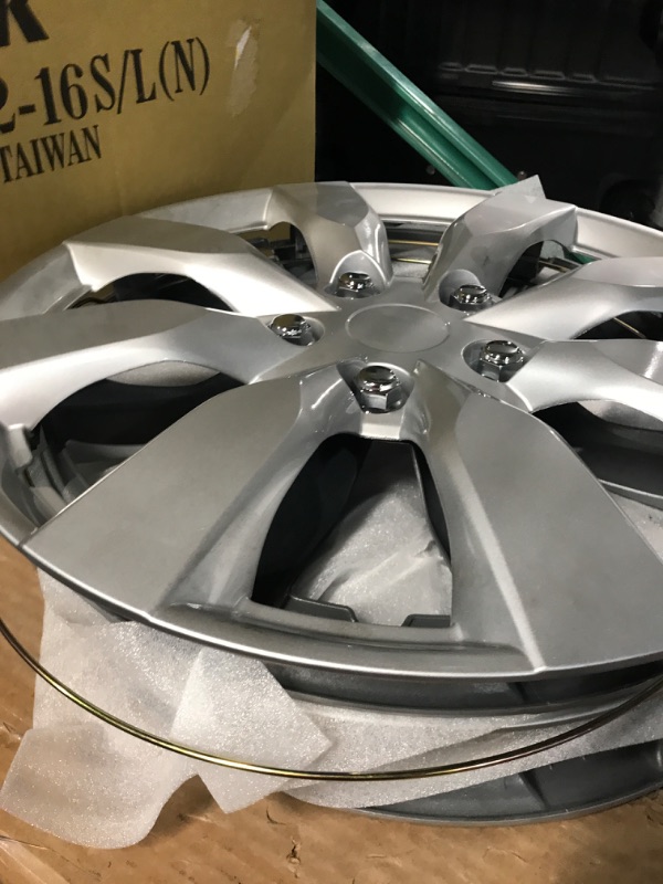 Photo 1 of BDK (4-Pack) Premium 16" Wheel Rim Cover Hubcaps OEM Style Replacement Snap On Car Truck SUV Hub Cap - 16 Inch Set 16 in 8 Spoke