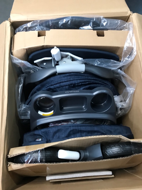 Photo 6 of Chicco Bravo Trio Travel System and Extra Base Bundle, Brooklyn, Navy Brooklyn Bravo with Extra Base (2 total)