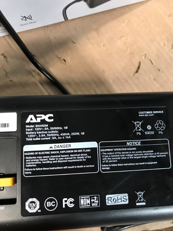 Photo 5 of APC BE600M1 and BE425M Battery Backup Bundle 425VA 