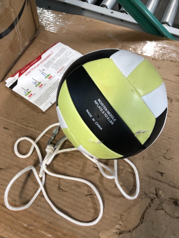 Photo 5 of ***FOR PARTS ONLY*******READ NOTES
SGSPORT Portable Tetherball Set with Tetherball Ball, Rope and Pole, Heavy Duty Tetherball Pole Set for Family Fun, Outdoor Game Fun for Backyard, Lawn, Sand and Beach Tetherball set with glow in dark and classic tetherb