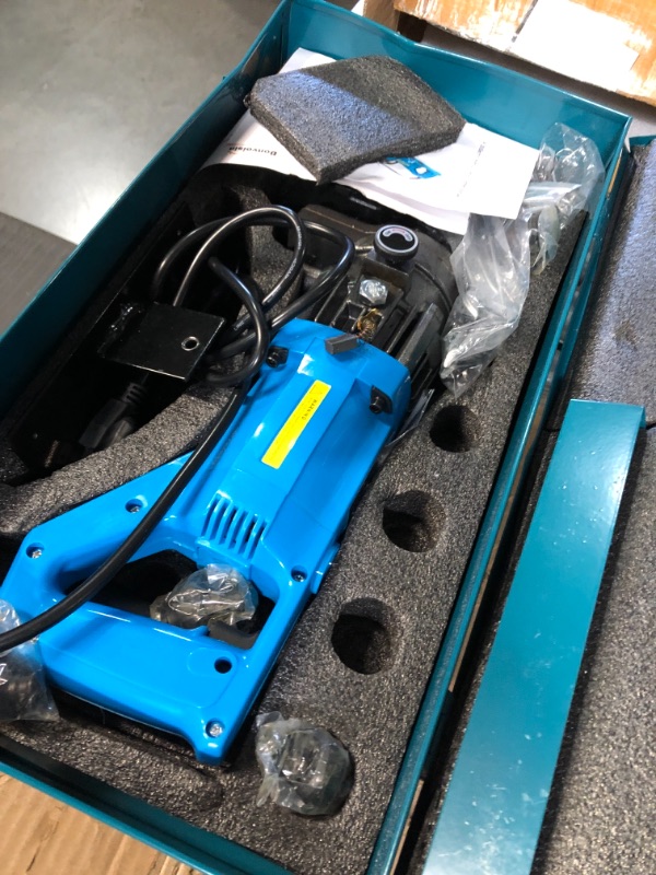 Photo 2 of ***FOR PARTS ONLY****READ NOTES
Bonvoisin Electric Hydraulic Hole Puncher ?1/4"-4/5" 1200W Punching Machine 110V Metal Hole Punch with Carbon Brush 5 Dies for Iron Copper Aluminum Plate Angle Steel