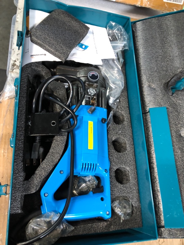 Photo 9 of ***FOR PARTS ONLY****READ NOTES
Bonvoisin Electric Hydraulic Hole Puncher ?1/4"-4/5" 1200W Punching Machine 110V Metal Hole Punch with Carbon Brush 5 Dies for Iron Copper Aluminum Plate Angle Steel