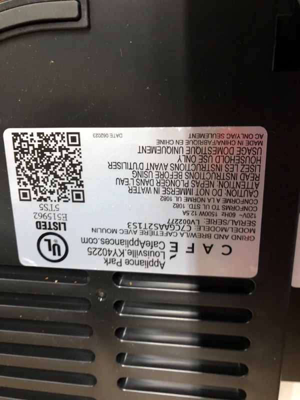 Photo 7 of *****READ NOTES*****
Café Specialty Grind and Brew Coffee Maker | Single-Serve Option | 10-Cup Thermal Carafe| WiFi Enabled Technology | Smart Home Kitchen Essentials | SCA Certified, Barista-Quality Brew 10-Cup Stainless Steel