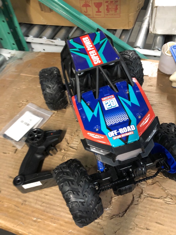 Photo 2 of **PARTS ONLY-SEE COMMENTS**
DE60 Large 1:8 Scale Upgraded RC Cars Remote Control Car, 2.4Ghz 4WD Rock Crawler Toy, 2 Batteries for 80 Min Play
