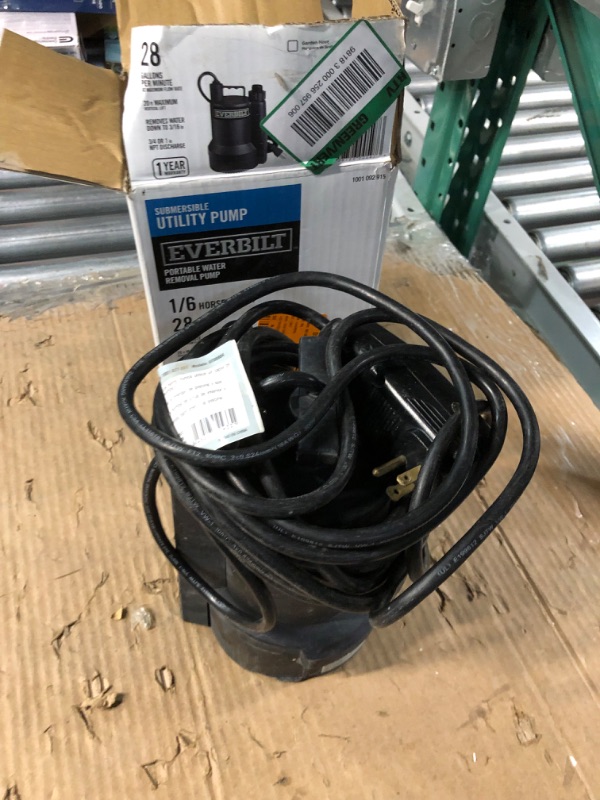 Photo 6 of **READ NOTES****
Everbilt SUP54-HD 1/6 HP Plastic Utility Pump