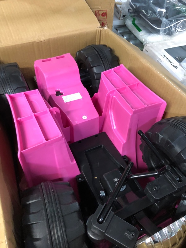 Photo 1 of ***UNABLE TO TEST - UNKNOWN IF ALL PARTS ARE INCLUDED***
Four Wheeler for Kids – Battery Powered Electric Quad - Pink and Purple