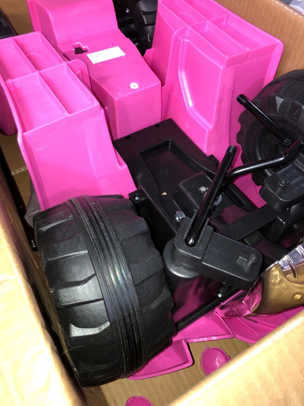 Photo 3 of ***UNABLE TO TEST - UNKNOWN IF ALL PARTS ARE INCLUDED***
Four Wheeler for Kids – Battery Powered Electric Quad - Pink and Purple