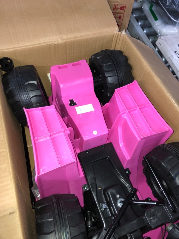 Photo 10 of ***UNABLE TO TEST - UNKNOWN IF ALL PARTS ARE INCLUDED***
Four Wheeler for Kids – Battery Powered Electric Quad - Pink and Purple