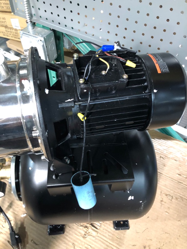 Photo 3 of (FOR PARTS ONLY)***READ NOTES**
HOMRACER 1.6HP Shallow Well Pump with Pressure Tank, 1320GPH, 115V, Stainless Steel Irrigation Pump, Automatic Water Booster Jet Pump for Home, Garden, Lawn (1.6HP)