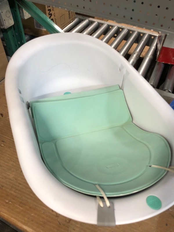 Photo 5 of 4-in-1 Grow-with-Me Bath Tub by Frida Baby Transforms Infant Bathtub to Toddler Bath Seat with Backrest for Assisted Sitting in Tub