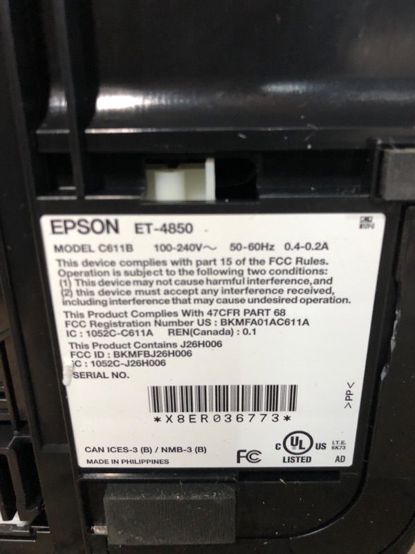 Photo 4 of Epson EcoTank ET-4850 Wireless All-in-One Cartridge-Free 
