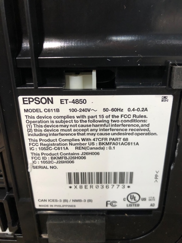 Photo 10 of Epson EcoTank ET-4850 Wireless All-in-One Cartridge-Free 
