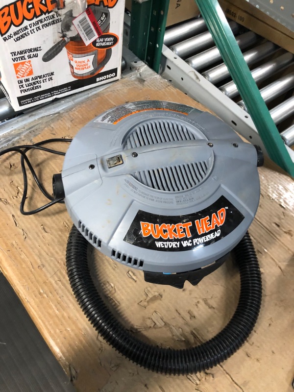 Photo 4 of **read notes***
Bucket Head BH0100 Wet/Dry Vac Powerhead