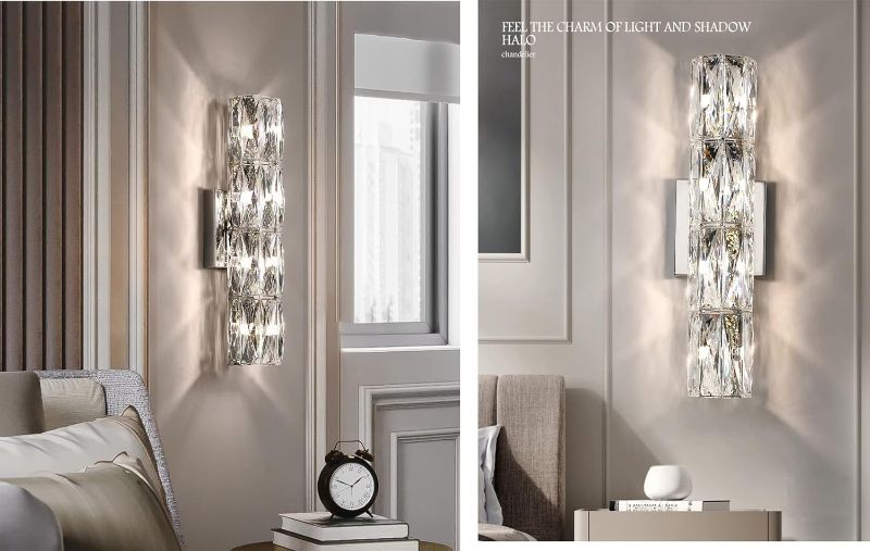 Photo 1 of 
Crystal Wall Sconces,Modern Luxury Light Fixtures,Indoor 