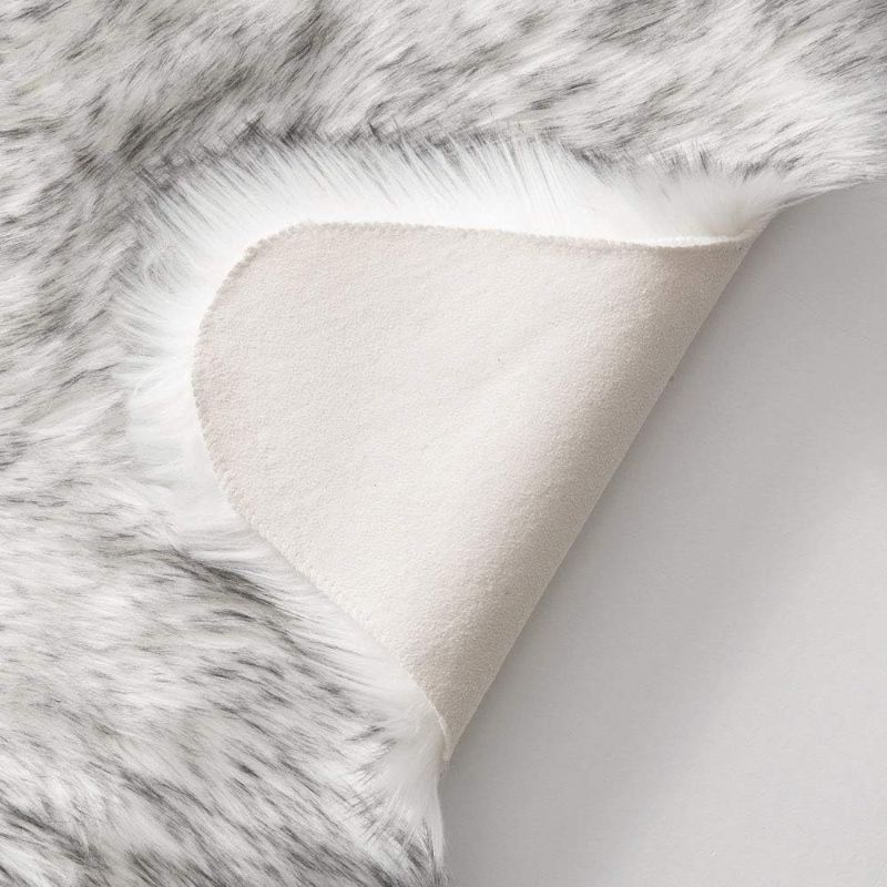 Photo 3 of  Luxury Super Soft Fluffy Area Rug Faux Fur Sheepskin Rug with laundry bag