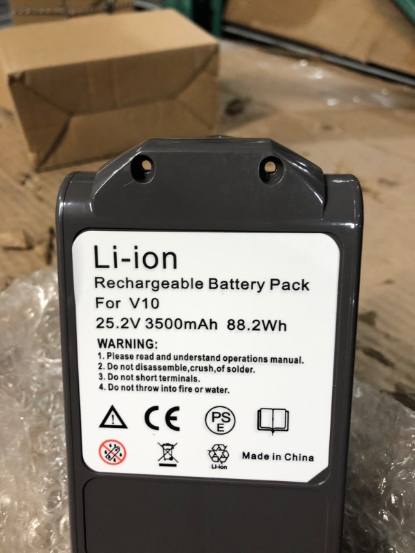 Photo 4 of HYGAMOCC Replacement Battery for Dyson V10 Series, Long Running Time 25.2V Li-ion Battery for Dyson V10 Animal Absolute Motorhead Fluffy SV12 Battery for Dyson V10 Cordless Stick Vacuum Cleaner