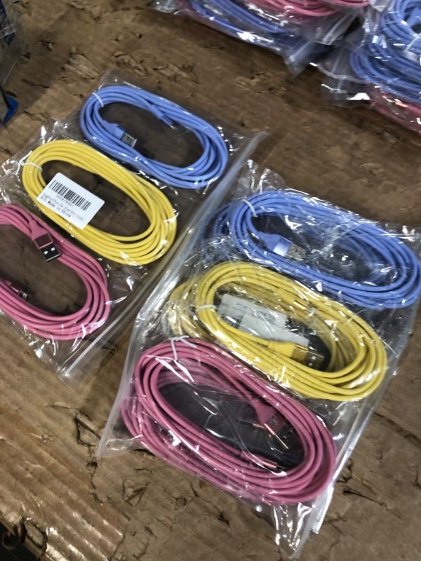 Photo 1 of **non refundable***
iPhone Charger 3Pack 10FT Lightning Cable Fast Charging iPhone Charger Cord (2 pack) (6 cords)