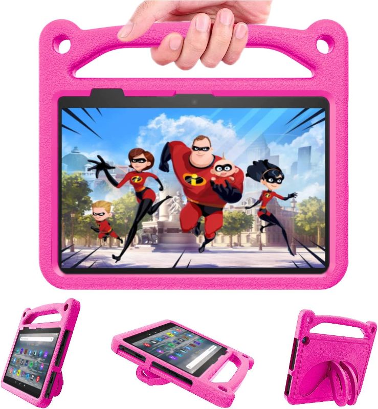 Photo 1 of **Non refundabel***
All-New Fire 7 Tablet Case, 7” 12th Generation (2022 Release),Fire 7 Tablet Case for Kids,ANTIKE Shockproof Light Weight Handle Kids Friendly Case for Amazon Kindle fire 7 Tablet,Rose