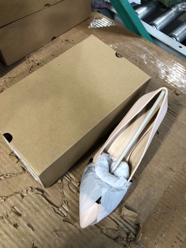 Photo 1 of Coutgo Womens Closed Pointed Toe Pumps Stiletto Bowknot High Heels Slip On Wedding Party Dress Shoes (size 8.5)