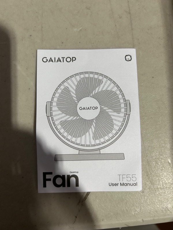 Photo 2 of Gaiatop USB Desk Fan, 3 Speeds Powerful Portable Fan, 5.5 Inch Quiet Cooling Mini Fan, 90° Rotate Small Table Fan with 5ft Cable, Purple, 2PK