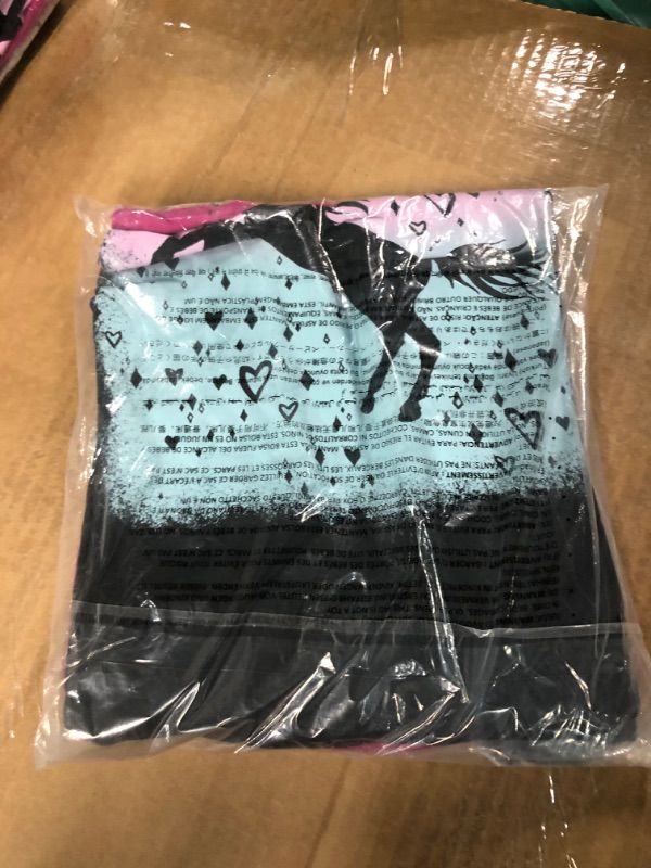 Photo 1 of Amazon Essentials Girls and Toddlers' Short-Sleeve and Sleeveless Tunic Tops (Previously Spotted Zebra), Multipacks 3 Black/Grey Horses/Pink Large