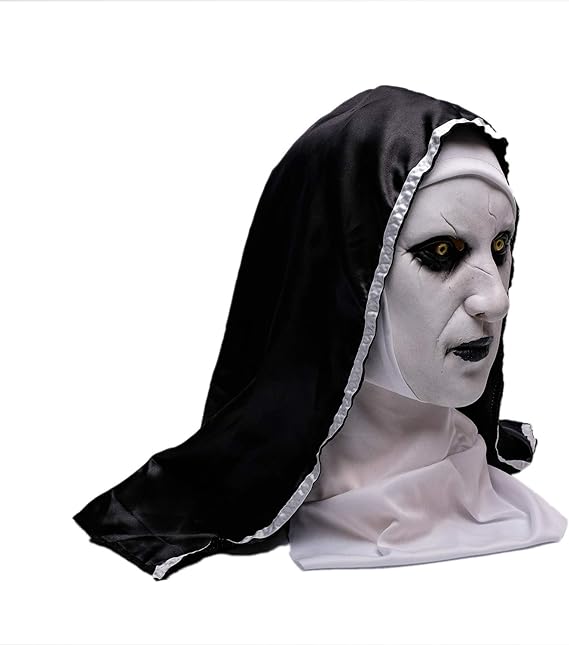 Photo 1 of Wellin International Nun Scary Latex Mask, Halloween Party Scary Full Head Costume Mask (Nun Mask)