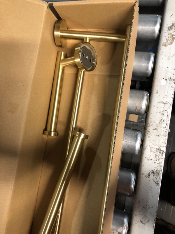 Photo 3 of **PARTS ONLY** KES Bathroom Hardware Set & Bath Towel Hook & Towel Ring, Brushed Brass, SUS 304 Stainless Steel, LA20BZDG-43+A2164-BZ-P2+A2180-BZ