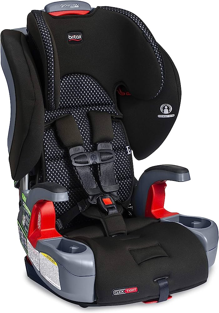 Photo 1 of Britax Grow with You ClickTight Harness-2-Booster Car Seat, Cool Flow Gray