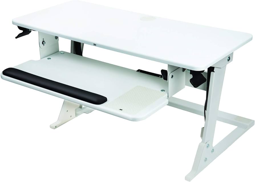 Photo 1 of **PARTS ONLY** 3M Precision Standing Desk, 35.4" x 23.2" x 6.2" to 20", White
Missing Majority of the parts