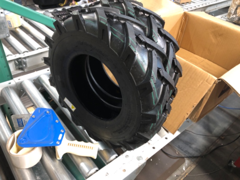 Photo 2 of MaxAuto 2Pcs 4.80/4.00-8 Tires 4.80x4.00-8 8" Lawn Garden Tires 4.80x4.00x8 4.80-4.00-8 Turf Lawnmower Tractor Golf Cart Tubeless Tire