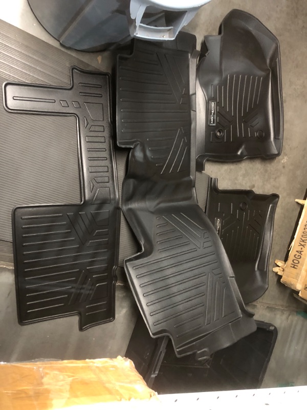 Photo 2 of (PARTIAL) SMARTLINER 3 Row Floor Mats & Cargo Liner Behind 3rd Row Set Compatible with 2021-2023 Suburban/Yukon XL w/ 2nd Row Bench Seat