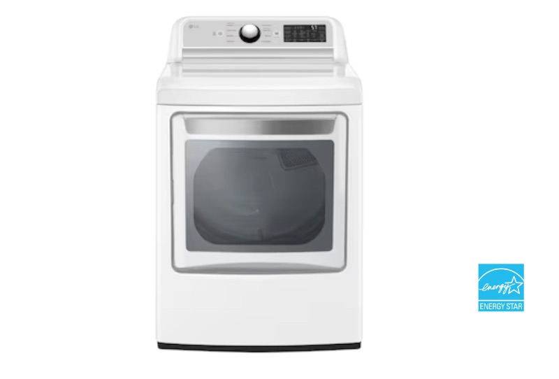 Photo 1 of LG EasyLoad 7.3-cu ft Smart Electric Dryer (White) ENERGY STAR