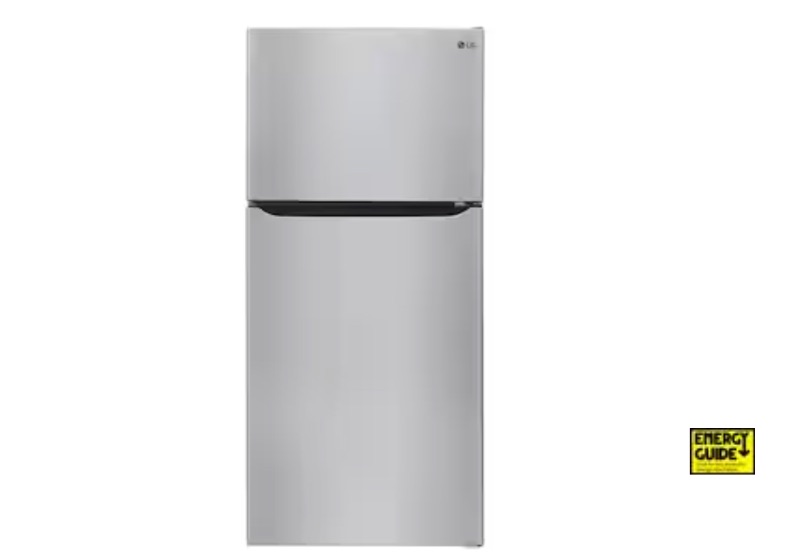 Photo 1 of LG Internal Water Dispenser 23.8-cu ft Top-Freezer Refrigerator (Stainless Steel) ENERGY STAR