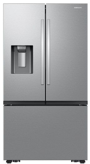 Photo 1 of 31 cu. ft. Mega Capacity 3-Door French Door Refrigerator with Four Types of Ice in Stainless Steel
