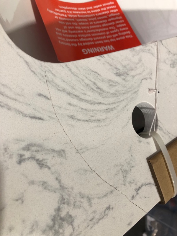 Photo 2 of ***MAJOR DAMAGE - SEE COMMENTS***
ALLEN + ROTH BROOKVIEW 30-IN SLATE BLUE UNDERMOUNT SINGLE SINK BATHROOM VANITY WITH CARRARA ENGINEERED MARBLE TOP