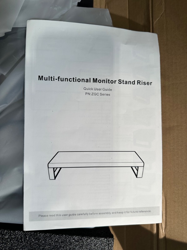 Photo 2 of 2 Tiers Dual Monitor Stand with 4 USB 3.0 Ports Hub, Double Monitor Riser, Metal Desk Stand with Storage, Long Screen Raiser for 2 Monitors Computer Mac Desktop Organizer Black Large USB Hub Version