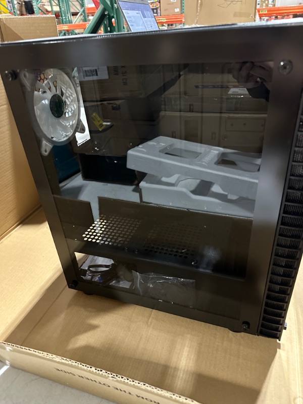Photo 1 of MOROVOL PC Case Pre-Install 4PCS 120mm ARGB Fans, ATX Gaming PC Case,