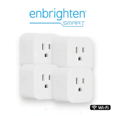 Photo 1 of Enbrighten 125-Volt 1-Outlet Indoor Smart Plug (4-Pack)