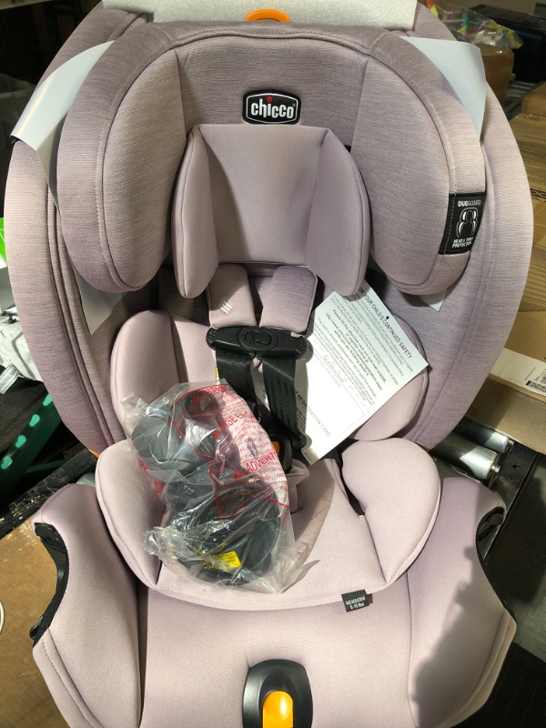 Photo 2 of Chicco OneFit™ ClearTex® Slim All-in-One Car Seat, Rear-Facing Seat for Infants 5-40 lbs., Forward-Facing Car Seat 25-65 lbs., Booster 40-100 lbs., Convertible Car Seat | Lilac/Purple