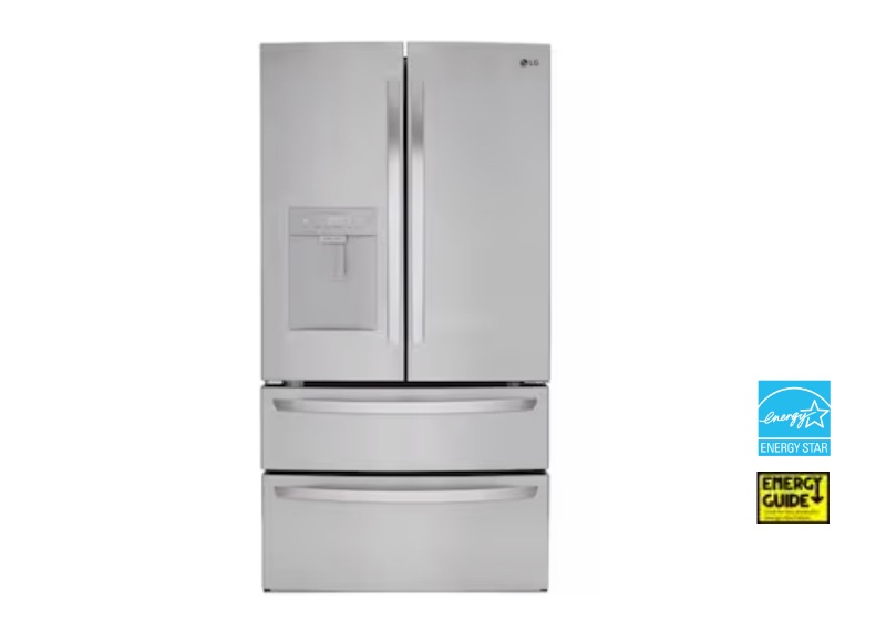 Photo 1 of LG External Water DIspenser 28.6-cu ft 4-Door French Door Refrigerator with Ice Maker (Stainless Steel) 