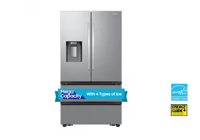 Photo 1 of Samsung Mega Capacity 29.8-cu ft 4-Door Smart French Door Refrigerator with Dual Ice Maker 