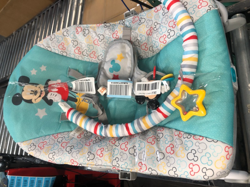 Photo 1 of **PART'S ONLY-SEE NOTES** Bright Starts Disney Baby Mickey Mouse Infant to Toddler Rocker with Vibrations and Removable Toy Bar - Original Bestie, Newborn + Mickey Original Besties