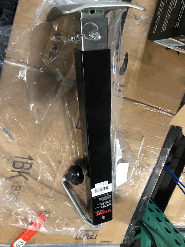 Photo 2 of CURT 28570 Direct Weld On Heavy-Duty Trailer Jack, 8,000 lbs. 15-1/4 Inches Vertical Travel, Black