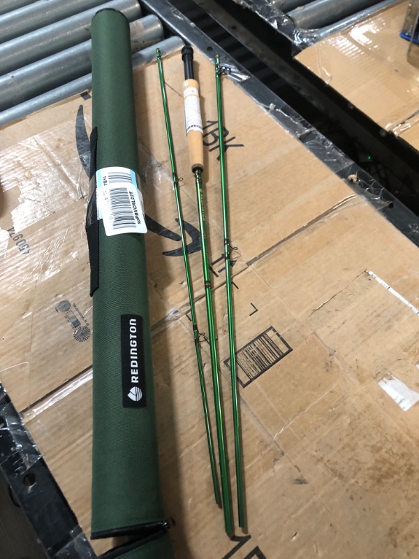 Photo 2 of Redington Crux Fly Fishing Rod with Tube, Line Speed Taper, Angled Key Grip, 4-Pieces 4WT 9'0" 3 Weight/Handle A